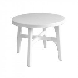 MESA PLÁSTICA REDONDA PLEGABLE