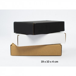 CAJA EMPAQUE 19X10X4 cm CON LOGO