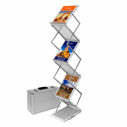 PORTA CATALOGO DINAMIC CON MALETA DE ALUMINIO (6 BANDEJAS)