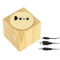 USB Parlante de Bamboo