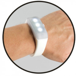 PULSERA DE SILICONA 3 LUCES LED