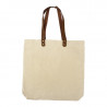 BOLSA DE COMPRAS 10OZ CANVAS ASAS CUERO