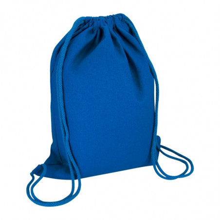 MOCHILA TIPO MORRAL EN CANVAS ALGODÓN CON LOGO