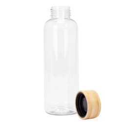 Botella PET tapa bamboo "AINOA" 550cc