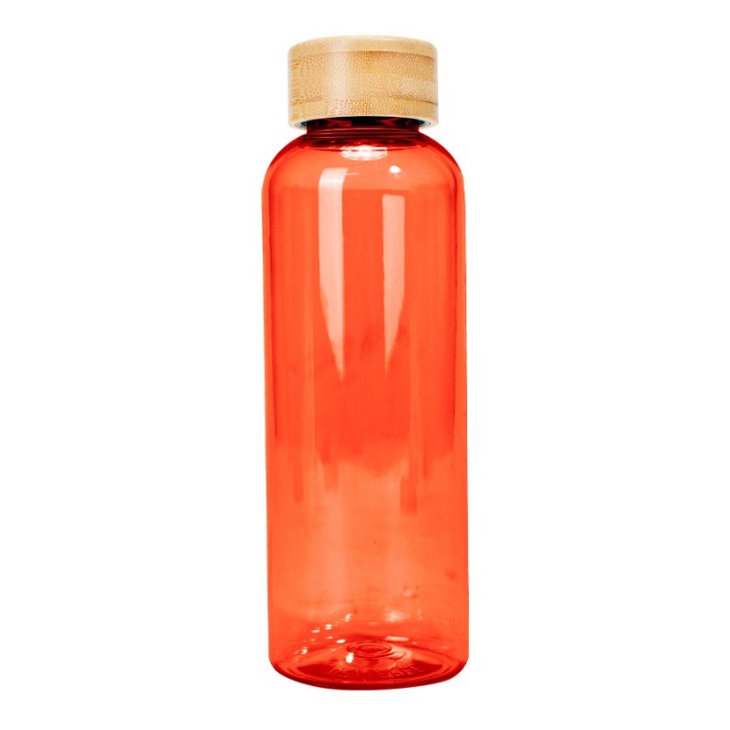 Botella PET tapa bamboo "AINOA" 550cc