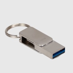 USB 3.0 Mini-Pendrive "Giro" de Acero inoxidable 16GB