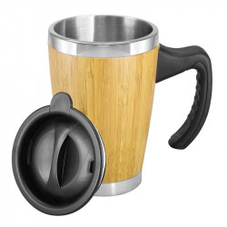 BB64 MUG DE BAMBOO CON ASA PLÁSTICA