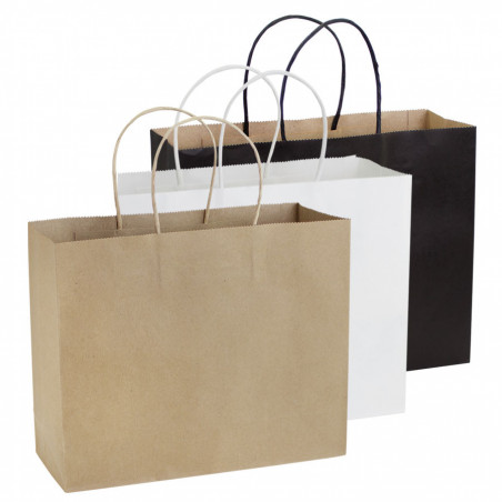 BE103  Bolsa de Papel 120g/m2 30 X 25 X 10 cm