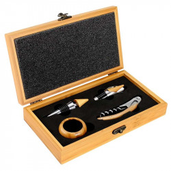SET DE VINO BAMBOO CON TU MARCA