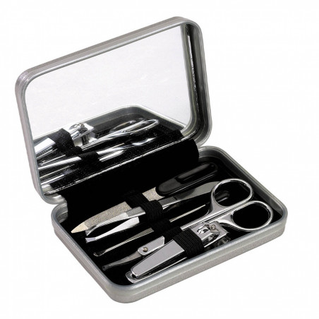 Set de Manicure Metálico con logo
