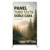 PANEL TUBO TEXTIL DOBLE CARA