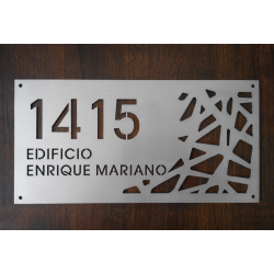 PLACAS METÁLICAS CON DISEÑO
