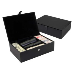 Multijuegos Caja PU Negro con tu marca