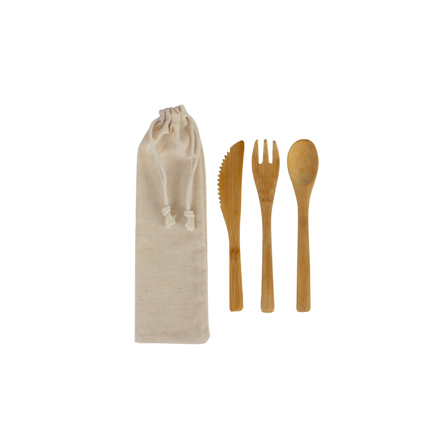 Set de 3 cubiertos de Bamboo