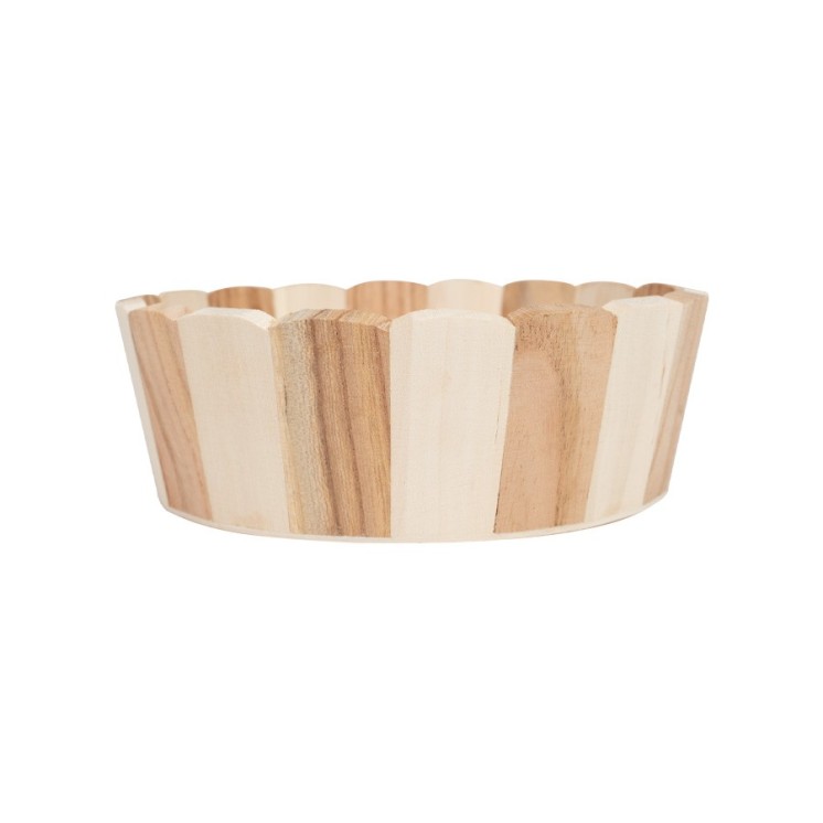 Canasto redondo de Madera CON TU MARCA