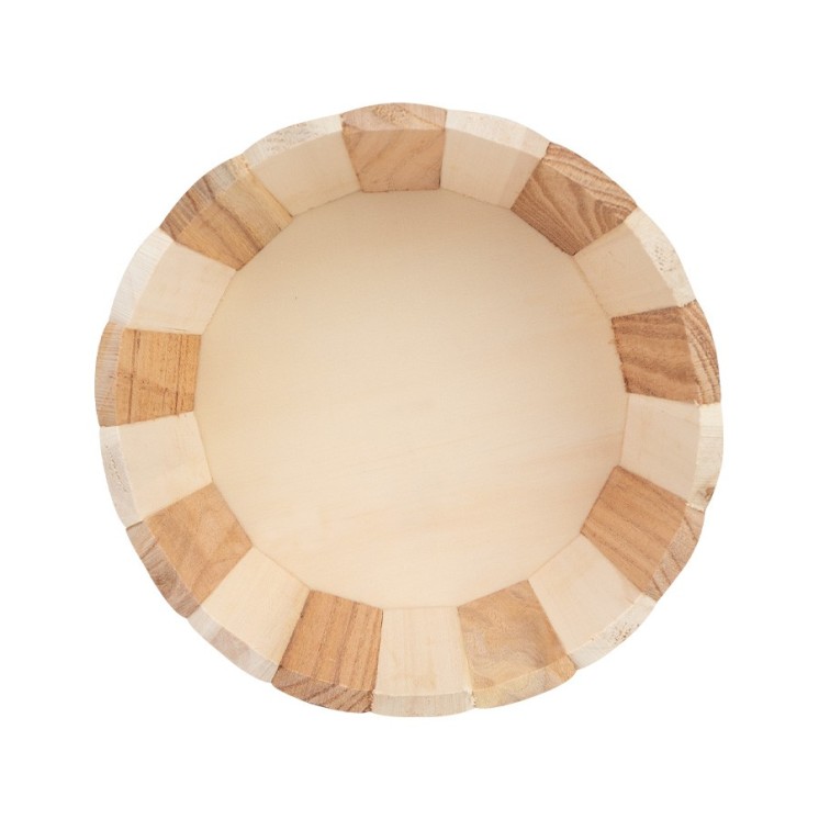 Canasto redondo de Madera CON TU MARCA