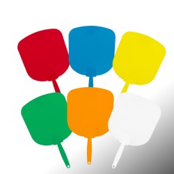 ABANICO PLÁSTICO CON LOGO