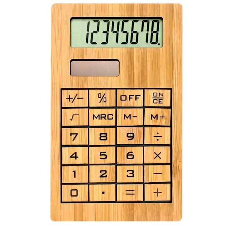 Calculadora Solar de Bamboo con tu marca