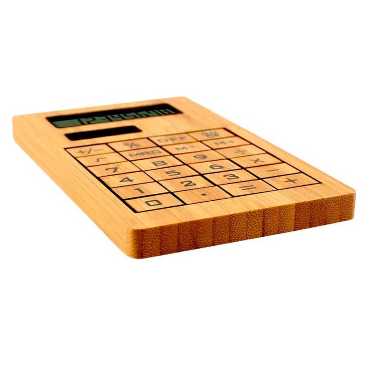 Calculadora Solar de Bamboo con tu marca