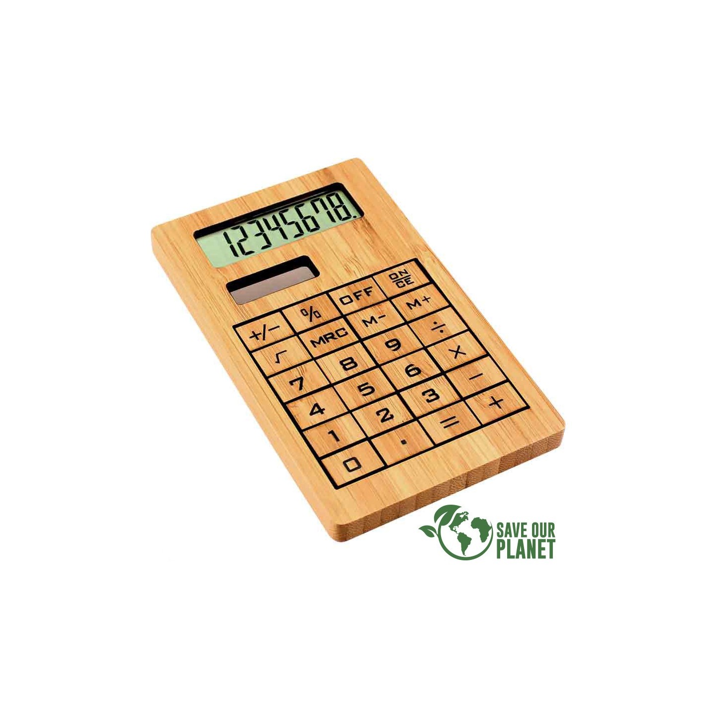 Calculadora Solar de Bamboo con tu marca