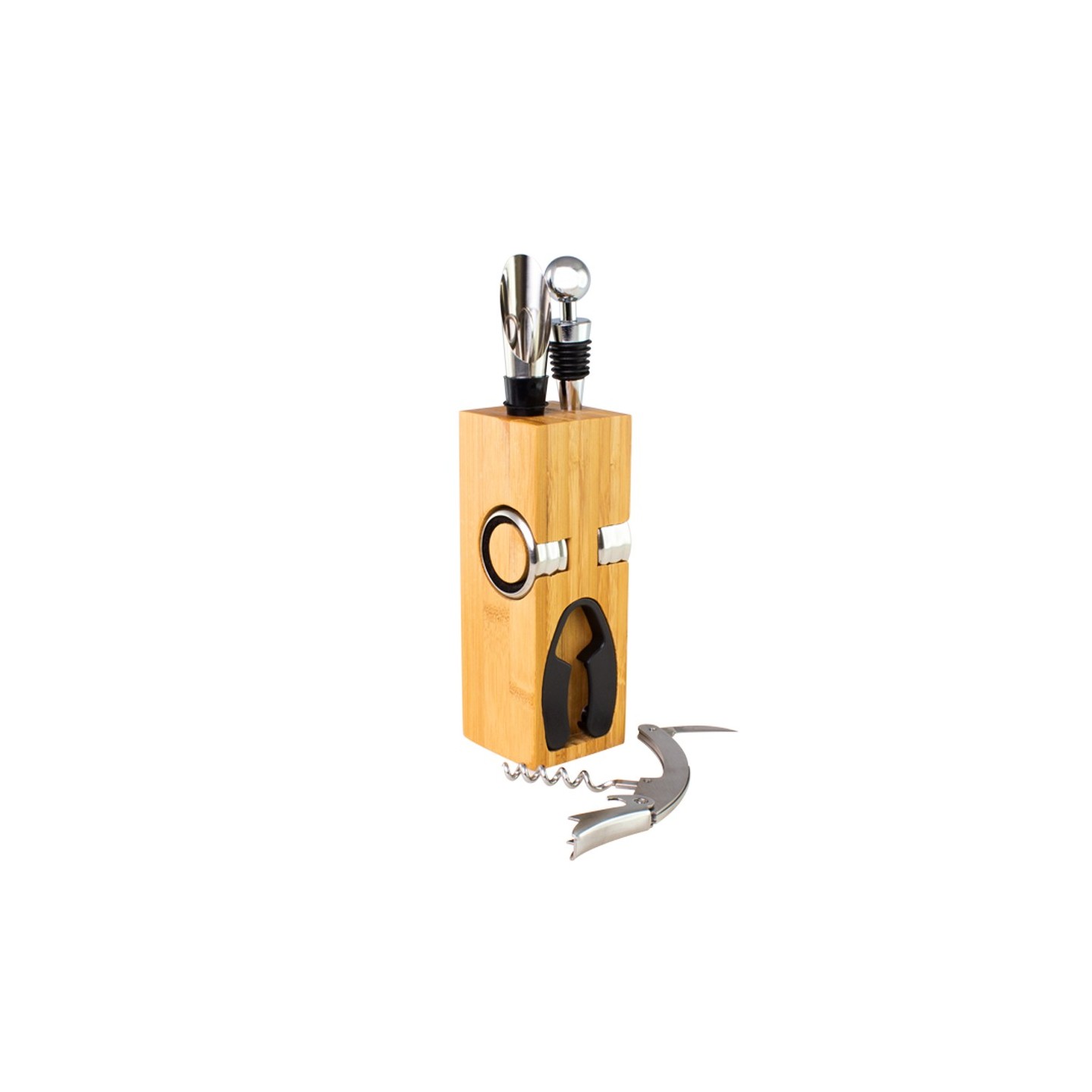 SET DE VINO BAMBOO CON TU MARCA