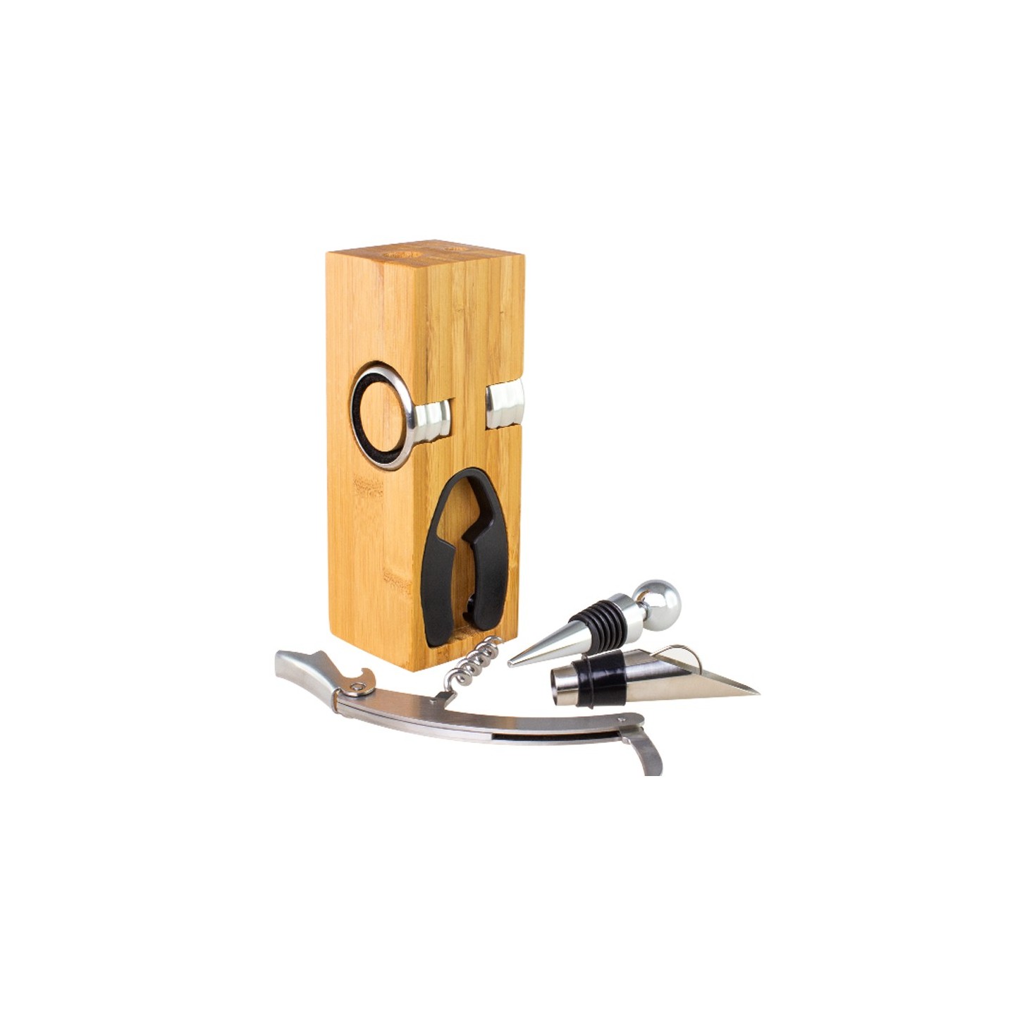 SET DE VINO BAMBOO CON TU MARCA