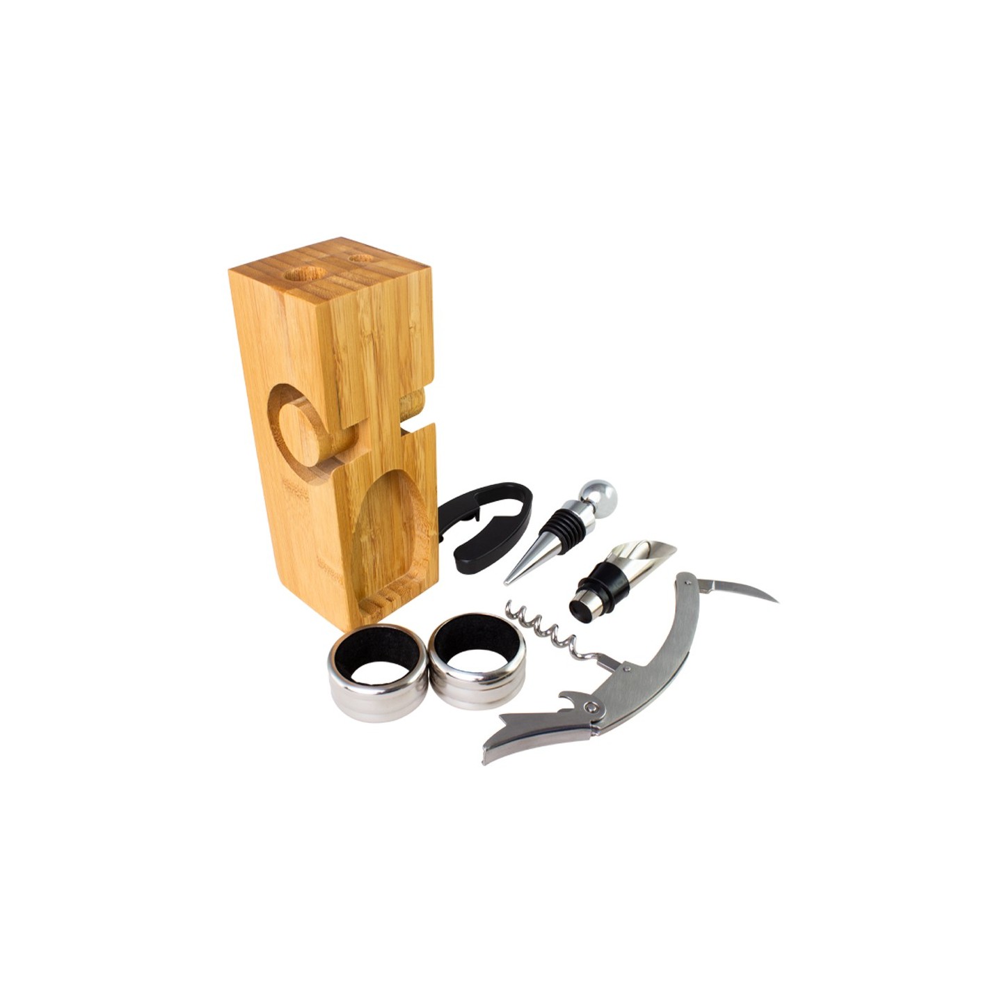 SET DE VINO BAMBOO CON TU MARCA