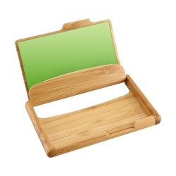 TARJETERO DE BAMBOO CON TU MARCA