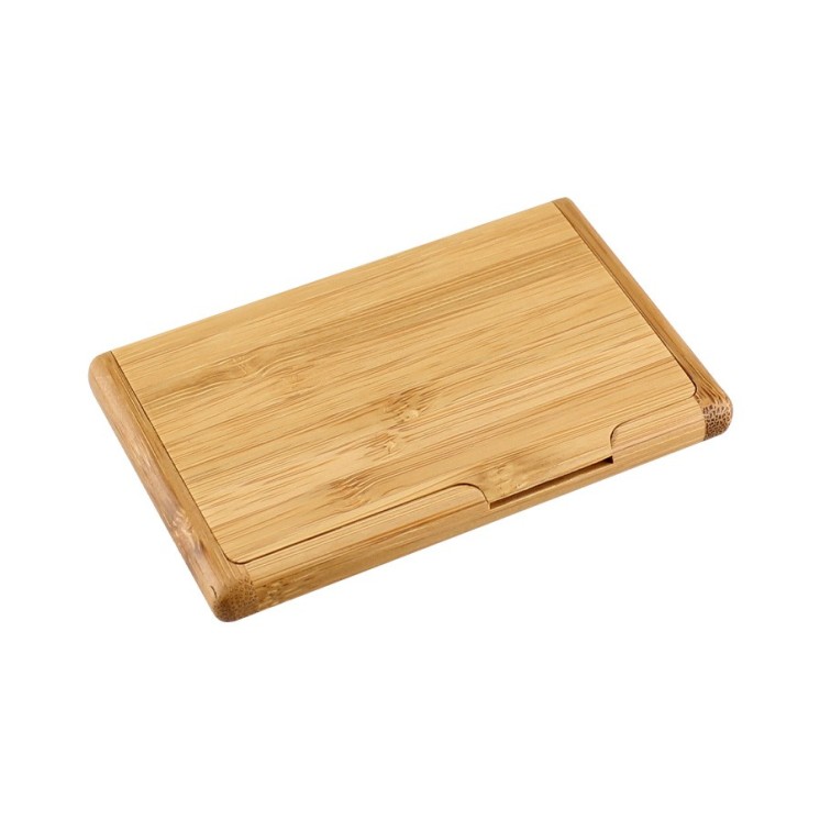 TARJETERO DE BAMBOO CON TU MARCA