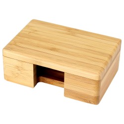 TARJETERO DE BAMBOO CON TU MARCA