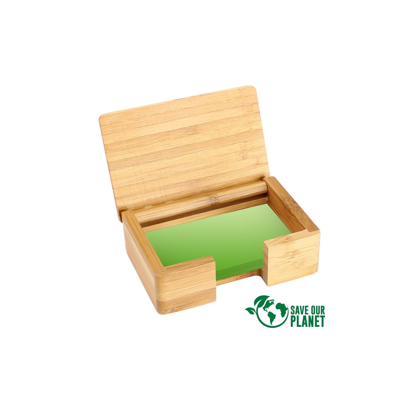 TARJETERO DE BAMBOO CON TU MARCA