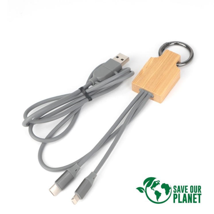 MULTICARGADOR BAMBOO CON TU MARCA
