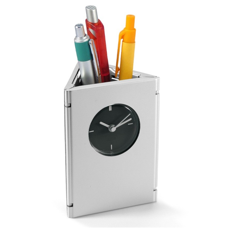 PORTA-LAPICES CON RELOJ PORTA-LAPICES CON RELOJ