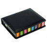 BN13: SET DE NOTAS ADHESIVAS DE PU NEGRO